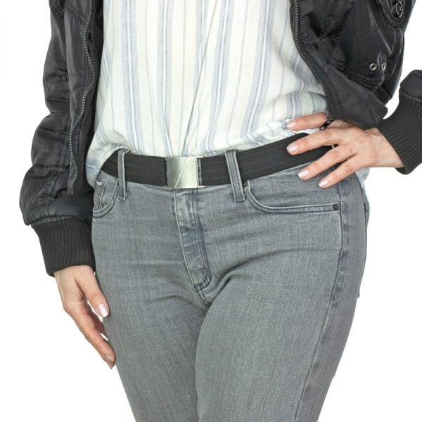 Seva Unisex Flat Belt  - Black