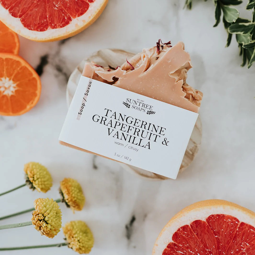 Tangerine Grapefruit Vanilla Bar Soap