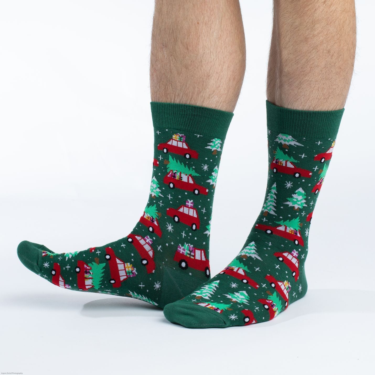 Christmas Tree Crew Socks - Men's 7-12