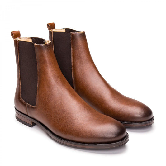 Basti Men's Vegan Chelsea Boots - Brown