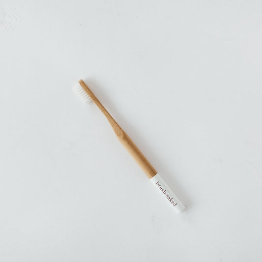 Bamboo Toothbrush - Adult Soft - White - The Grinning Goat