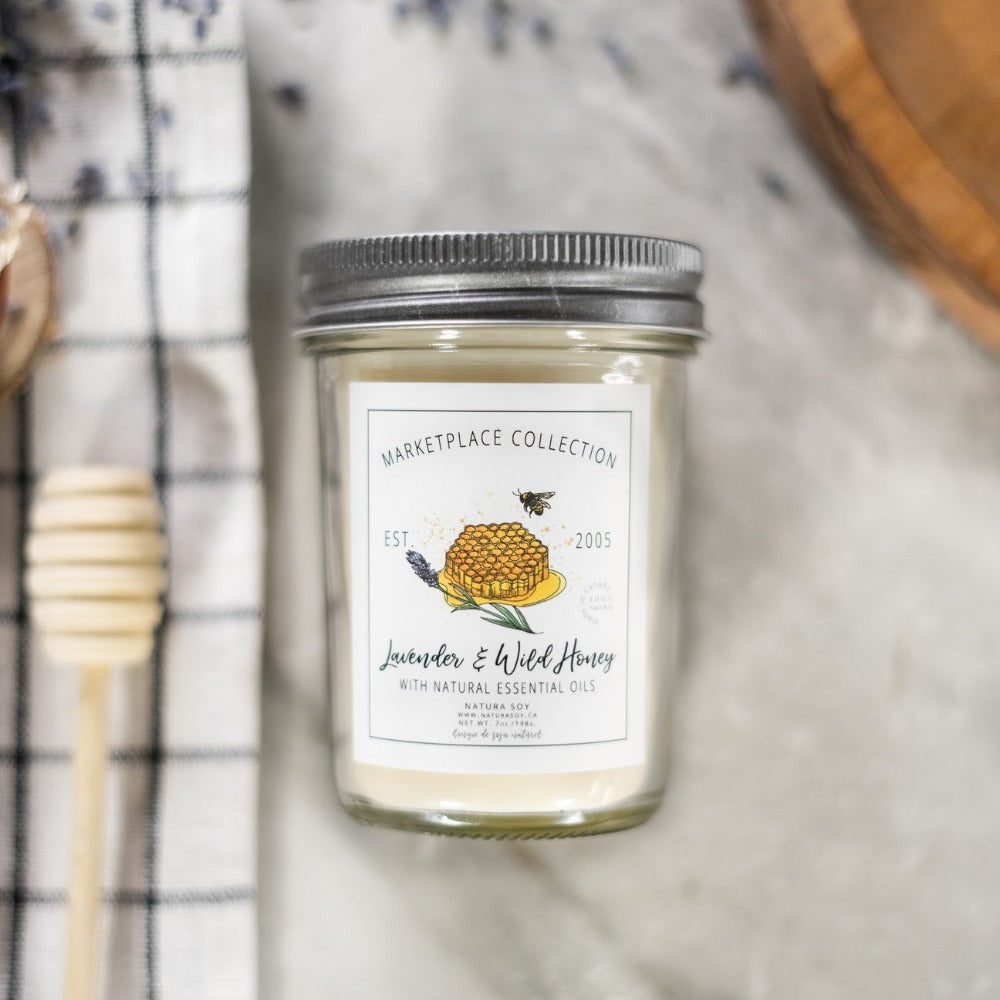 Lavender + Wild Honey Marketplace Jar