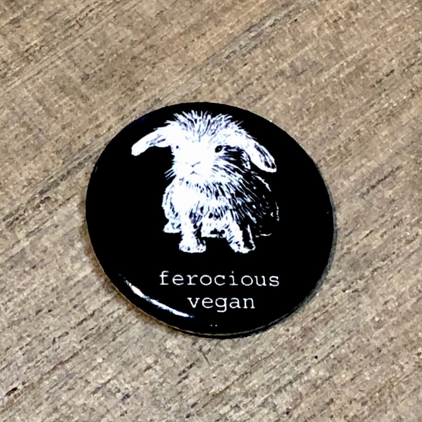 Ferocious Vegan Button