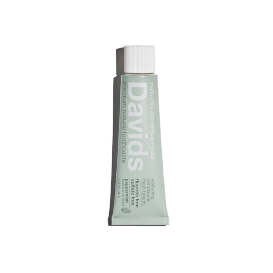 David's Travel Size Premium Natural Toothpaste - Peppermint