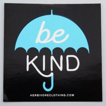 Be Kind Blue Umbrella Sticker - The Grinning Goat