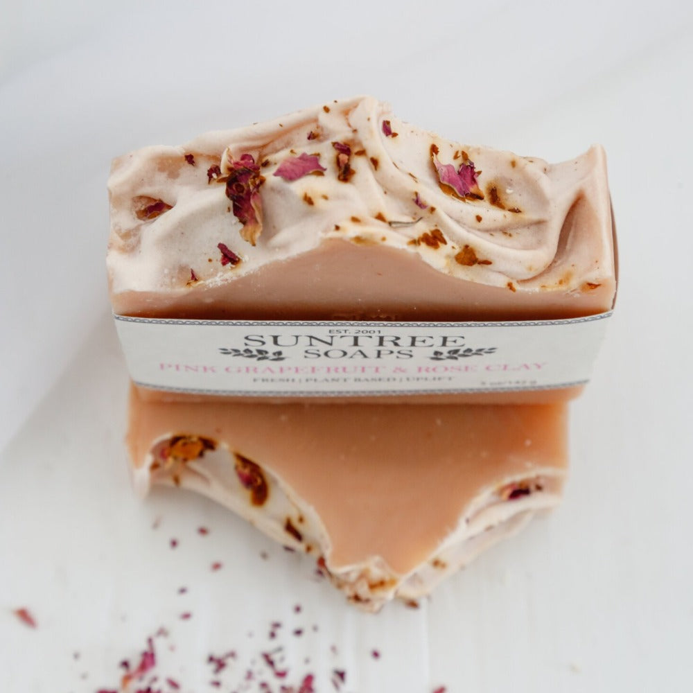 Pink Grapefruit & Rose Clay Bar Soap