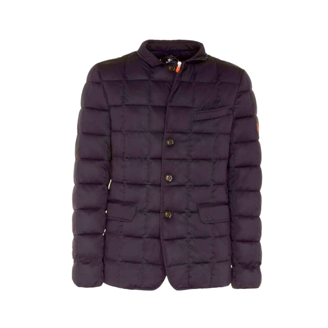 Men's Stretch Quilted Jacket - Blue Black - The Grinning Goat