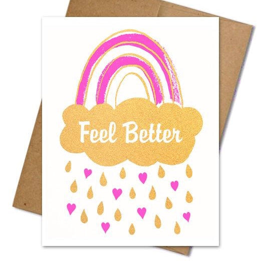 Feel Better Rainbow Card - The Grinning Goat
