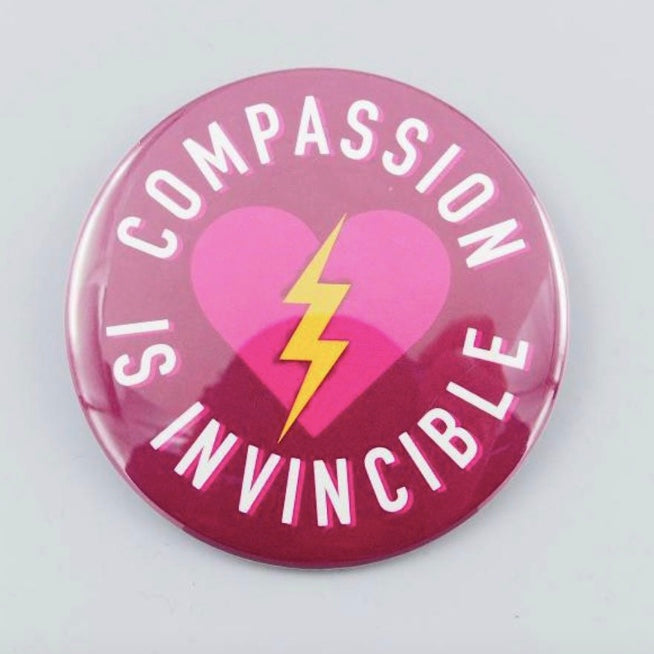 3" Compassion is Invincible Magnet - The Grinning Goat