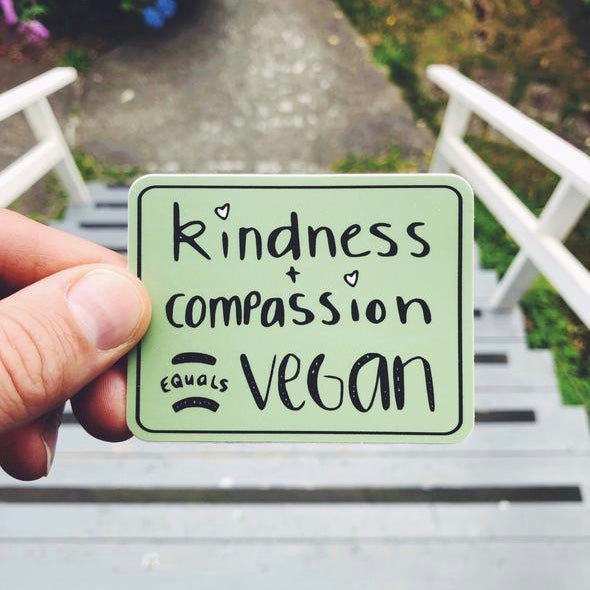 Kindness + Compassion Sticker - The Grinning Goat