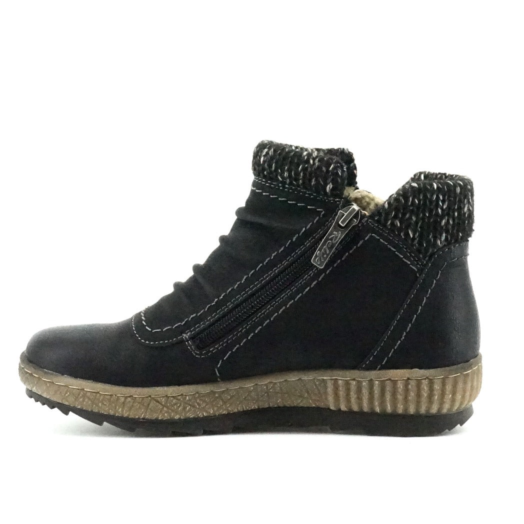 Anna 2.0 Ankle Boot - Black - The Grinning Goat