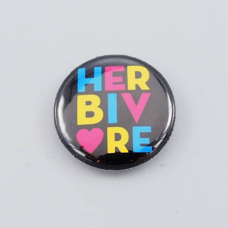 Herbivore Circle Button - The Grinning Goat