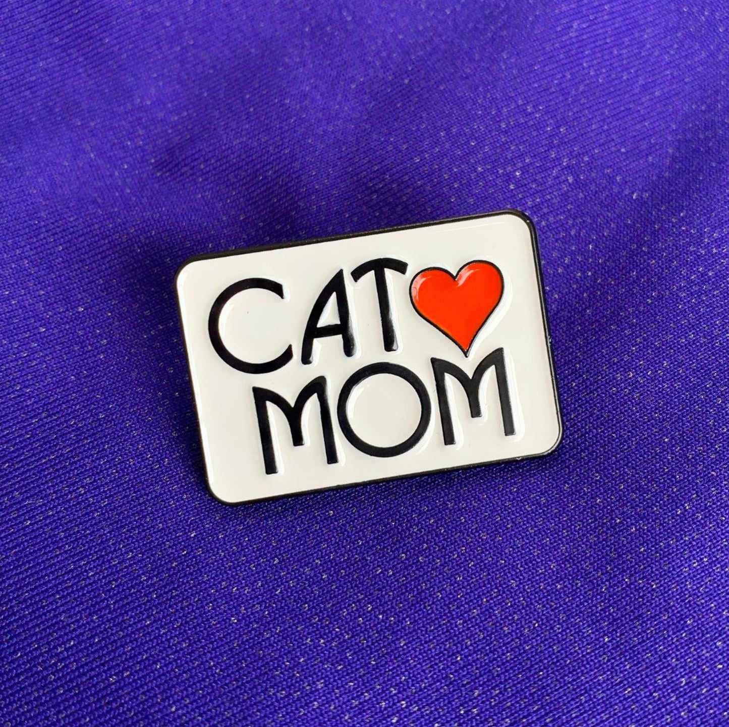 Cat Mom Soft Enamel Pin