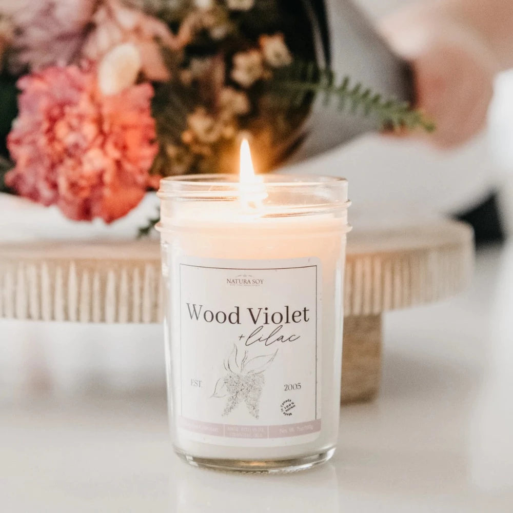 Wood Violet + Lilac Marketplace Jar