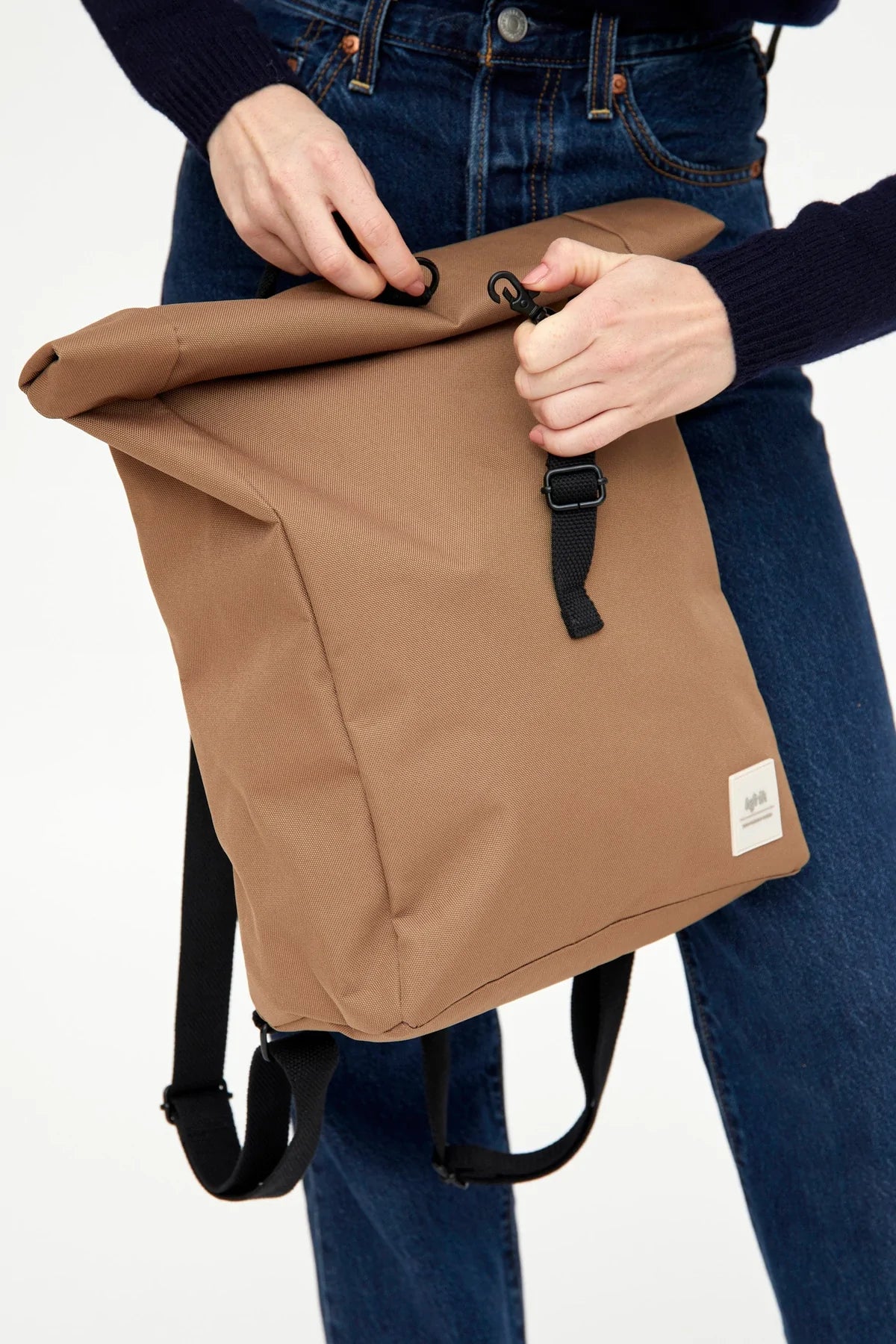 Roll Mini Backpack - Camel